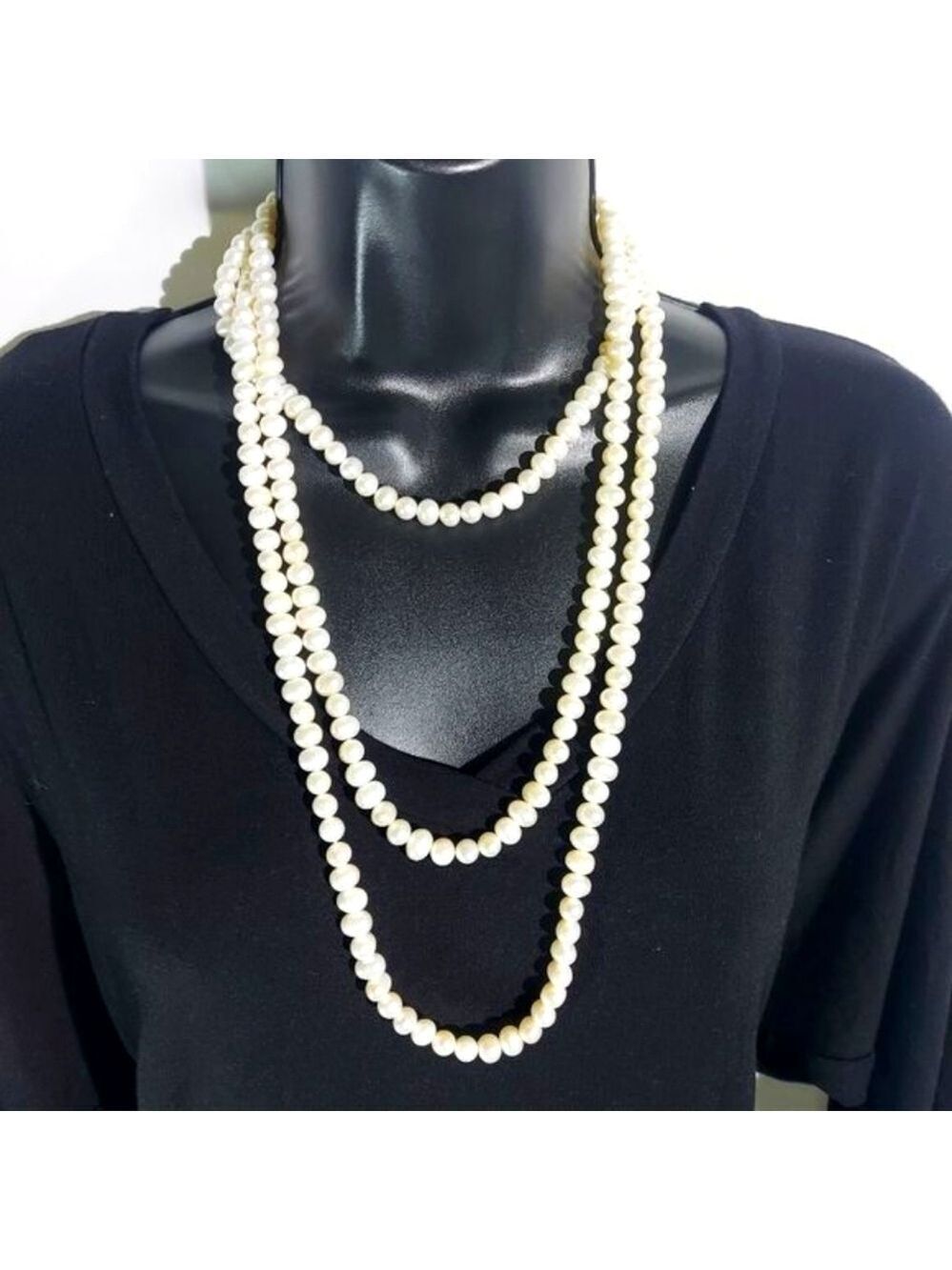 Baroque Freshwater Pearl Necklace Opera Length 36 Inch
